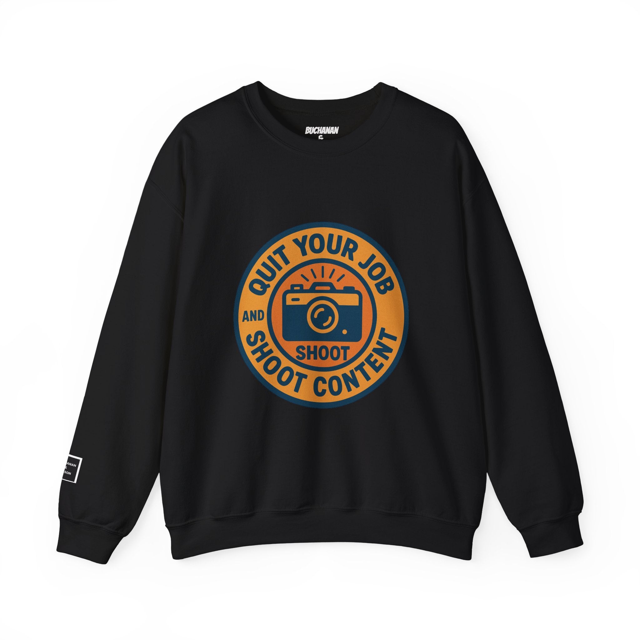 'Quit Your Job and Shoot Content' Crewneck Sweatshirt