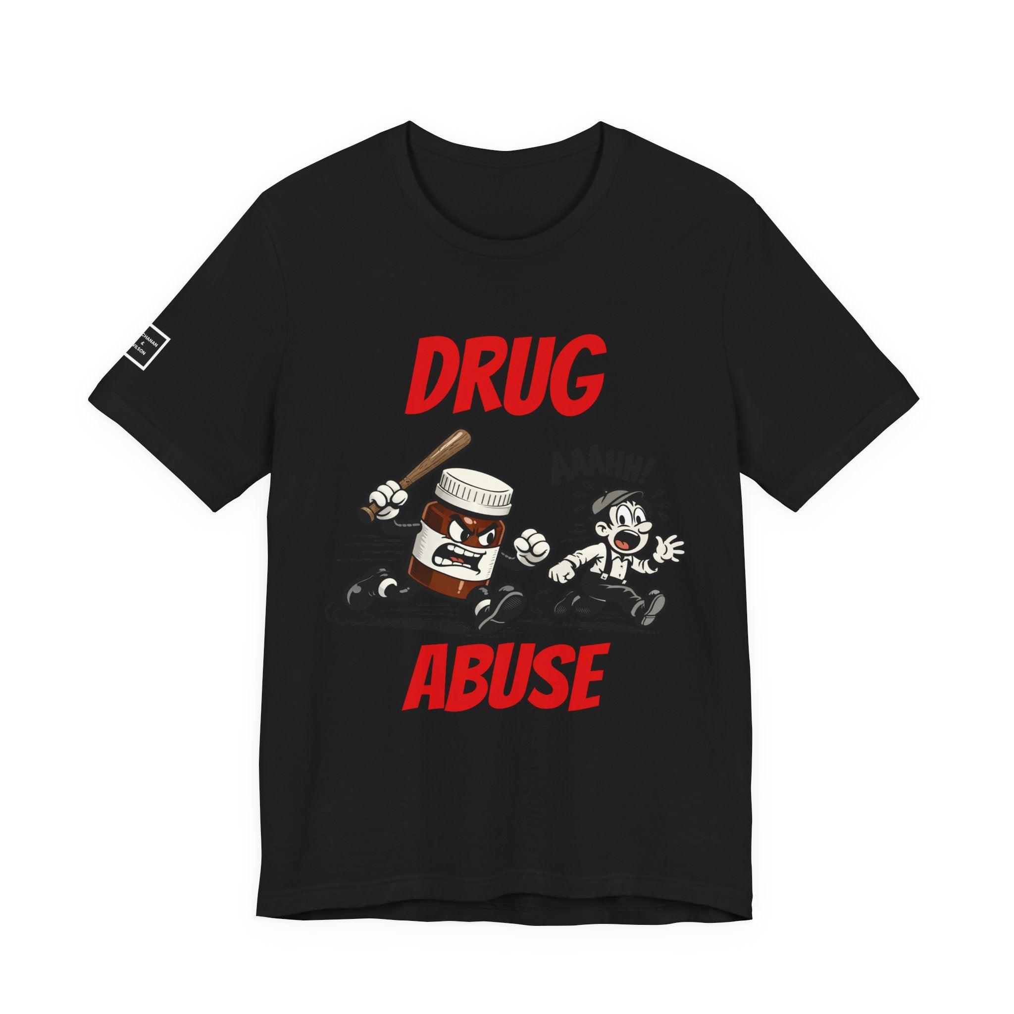 T-Shirt — 'Drug Abuse' Retro Cartoon Anti-Drug Graphic Tee