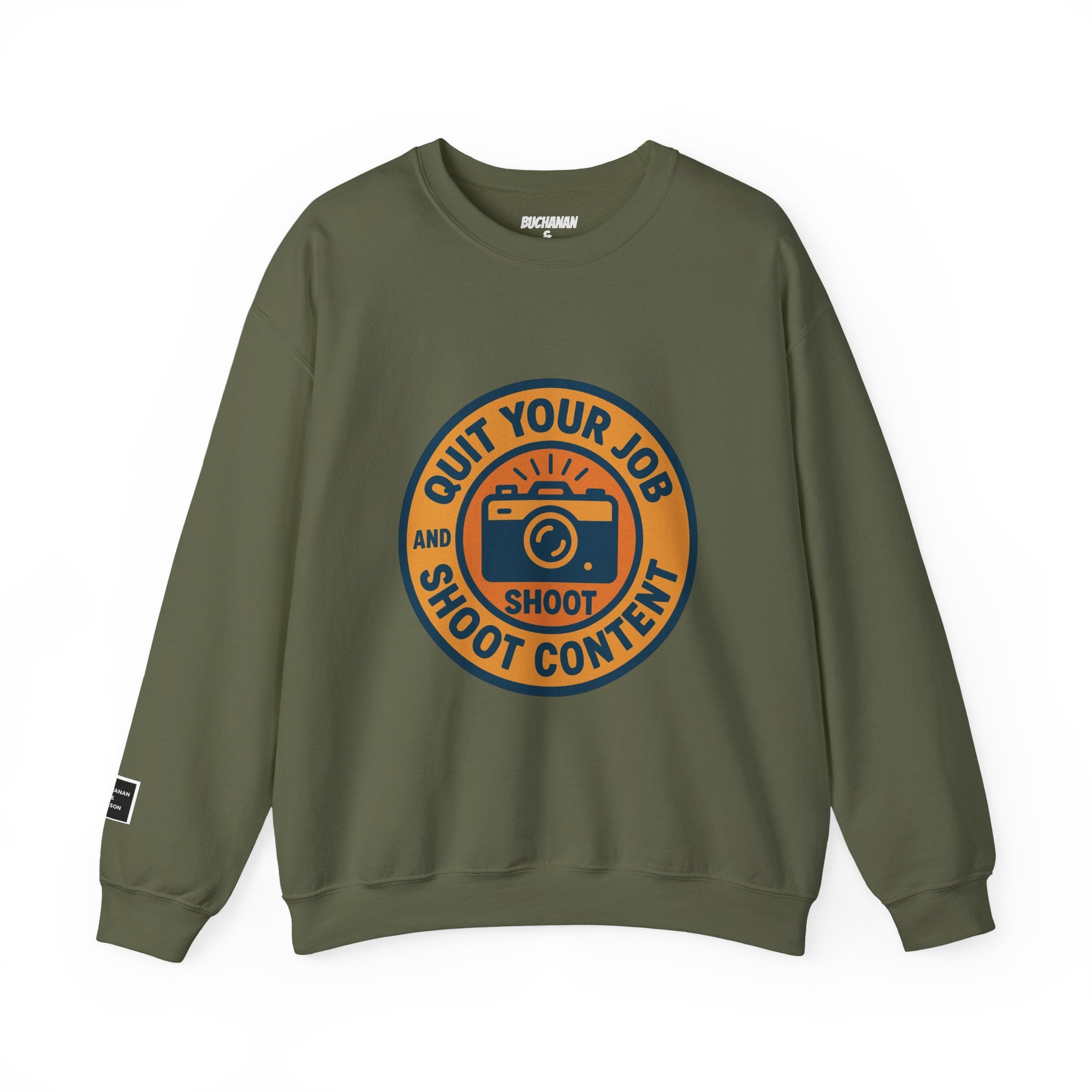 'Quit Your Job and Shoot Content' Crewneck Sweatshirt