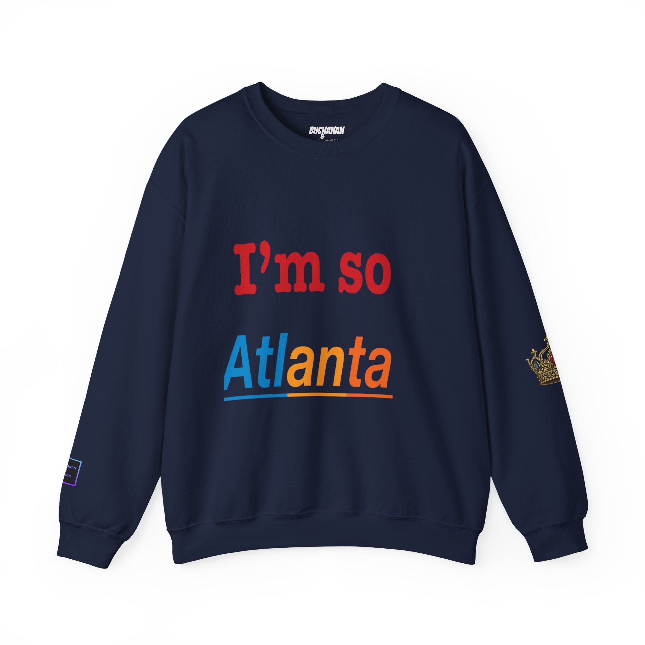 Atlanta Crewneck Sweatshirt — "I’m so Atlanta" Retro Color Logo