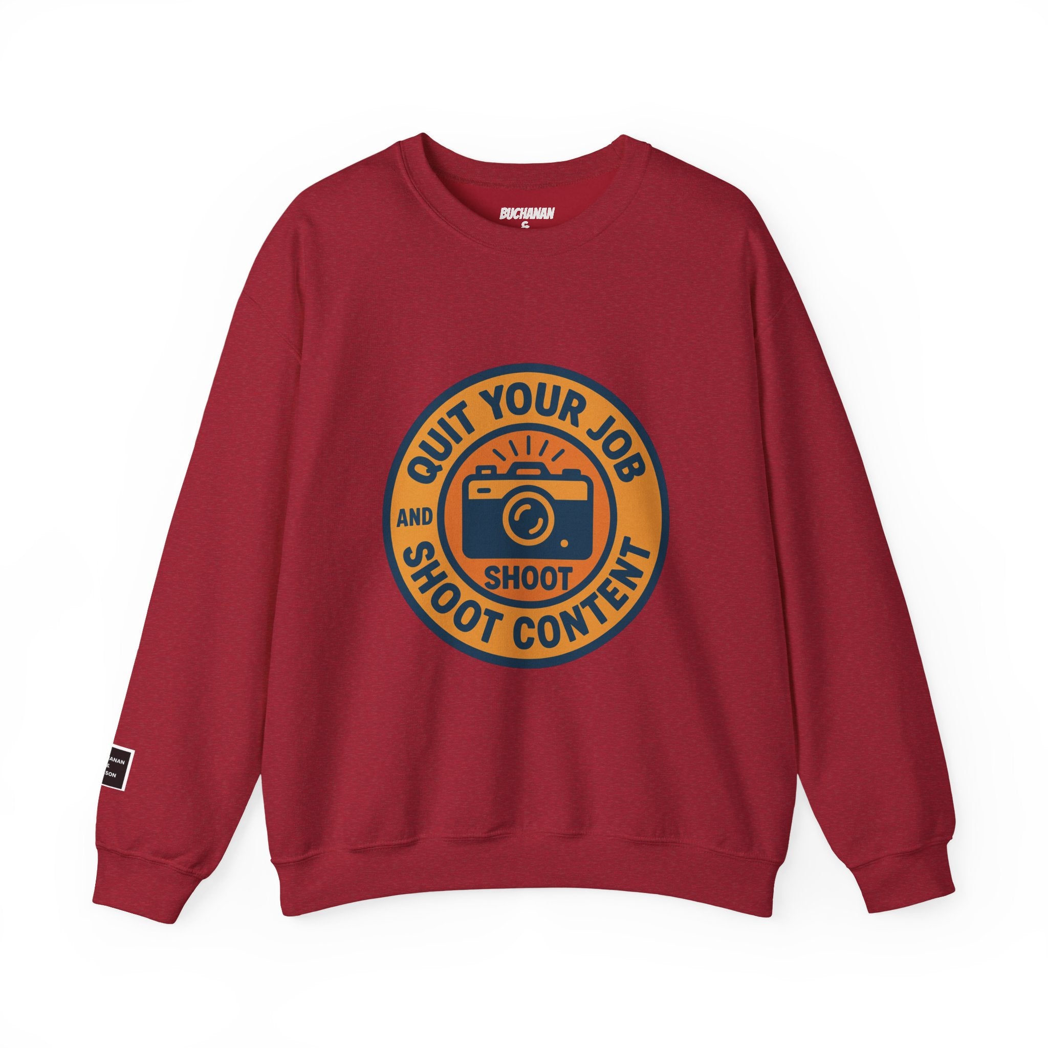 'Quit Your Job and Shoot Content' Crewneck Sweatshirt
